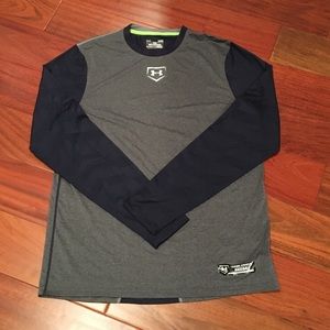🌟LAST SALE🌟 Under Armour gray&navy shirt, Size L